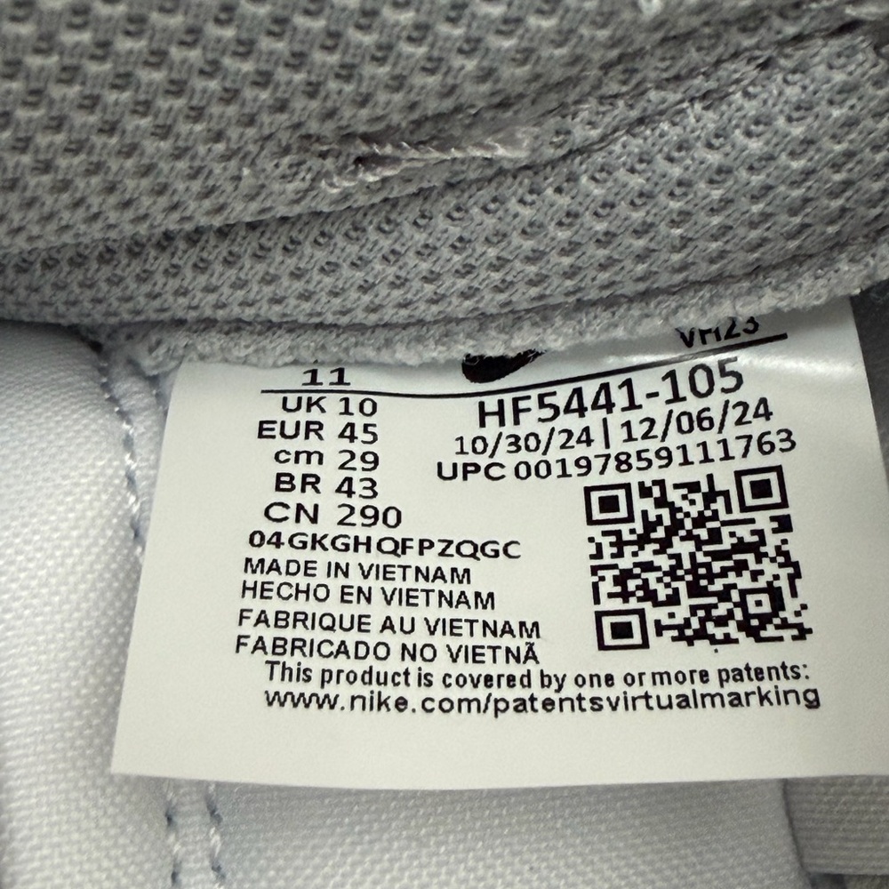 Nike Dunk low gray fog size 11 - Picture 5 of 7